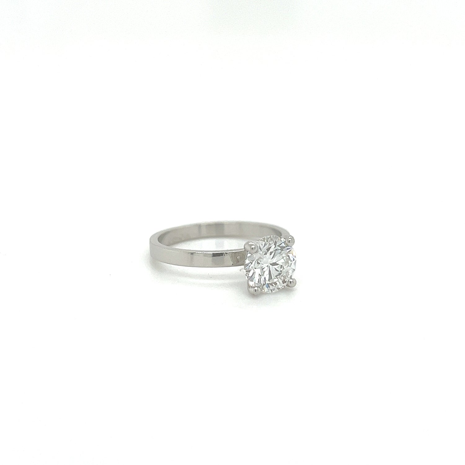 Platinum 1.50ct Brilliant Cut Lab Grown Diamond Solitaire Ring