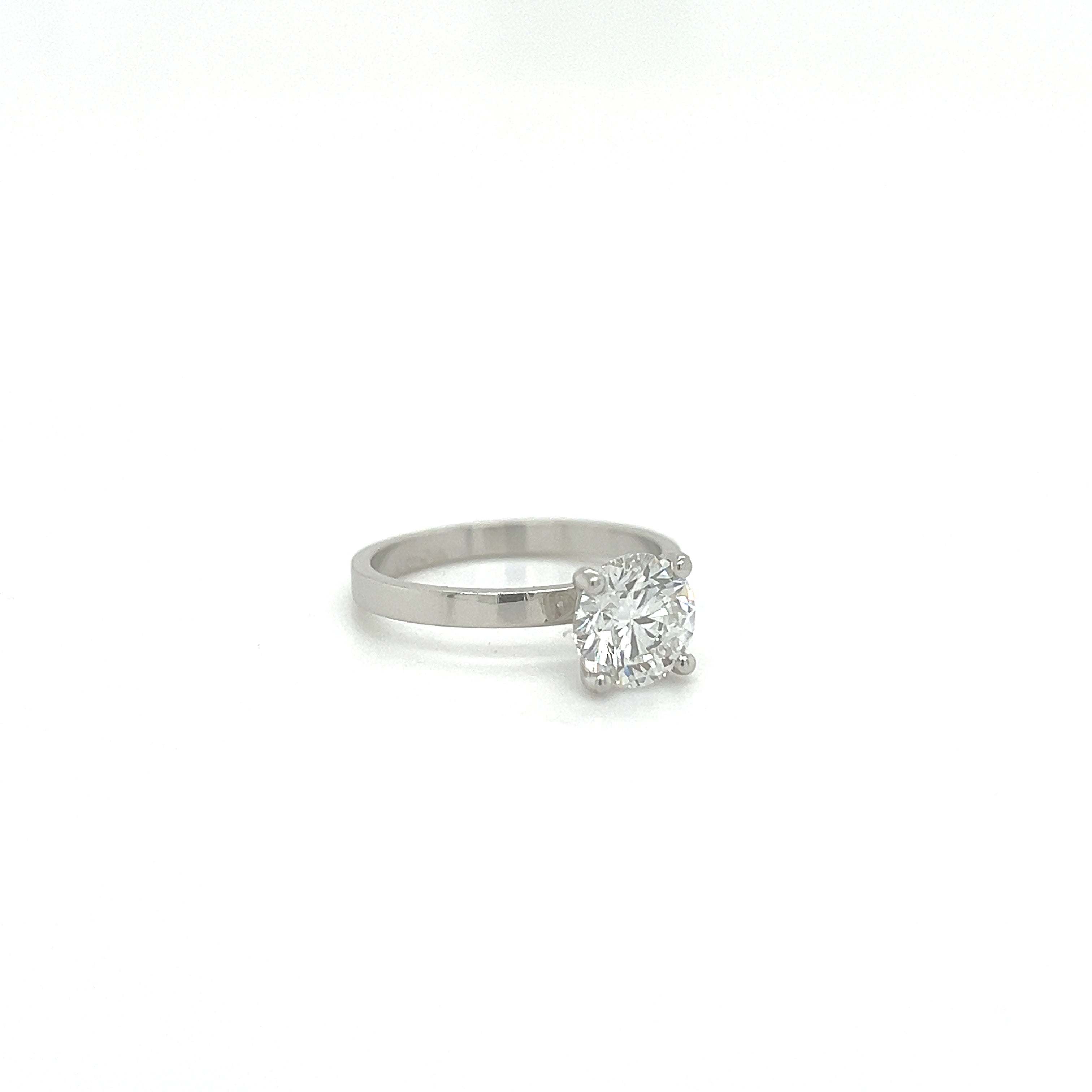 Platinum 1.50ct Brilliant Cut Lab Grown Diamond Solitaire Ring