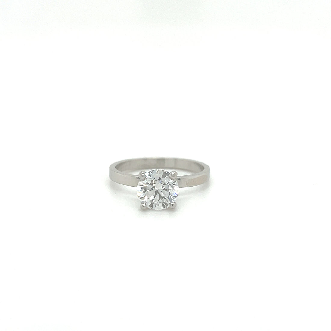 Platinum 1.50ct Brilliant Cut Lab Grown Diamond Solitaire Ring